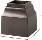 Cascade Bronze Mailbox Post Base Cuff