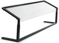 Buffet Bar Adjustable Sneeze Guard for Catering, Buffets, Restaurants, Plastic, 73.25 Inches, Black