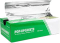 Aluminum Foil Wraps - 500 Precut Sheets, 12 x 10.75 Inch, Pop-Up Interfolded Foil for Baking, Grilling, Roasting
