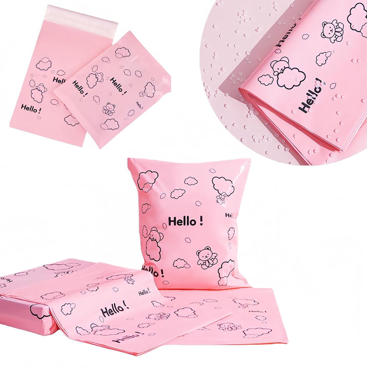 50 Pcs Poly Mailers Self-Seal Shipping Envelopes Packaging Bags