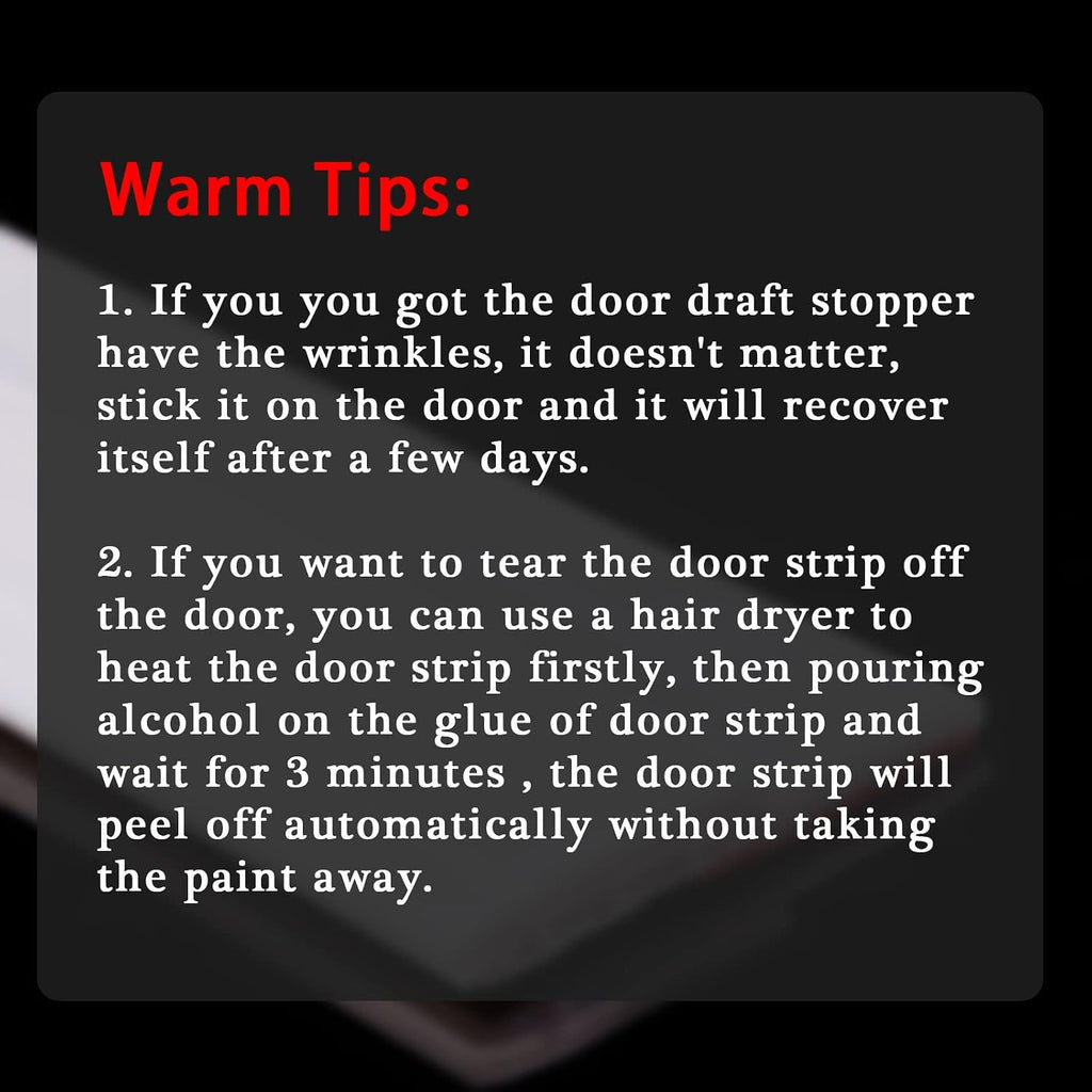 [New Upgrade] Huge Gap Door Draft Stopper, 3.4" W Widened Door Sweep Seal Gap Up to 1.8" for Interior & Exterior