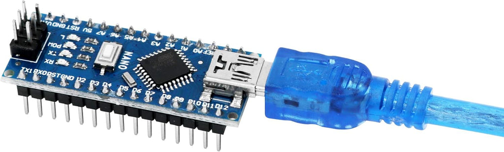 Nano V3.0, Nano Board ATmega328P 5V 16M Micro-Controller Board Compatible with Arduino IDE (Nano x 3 with USB Cable)