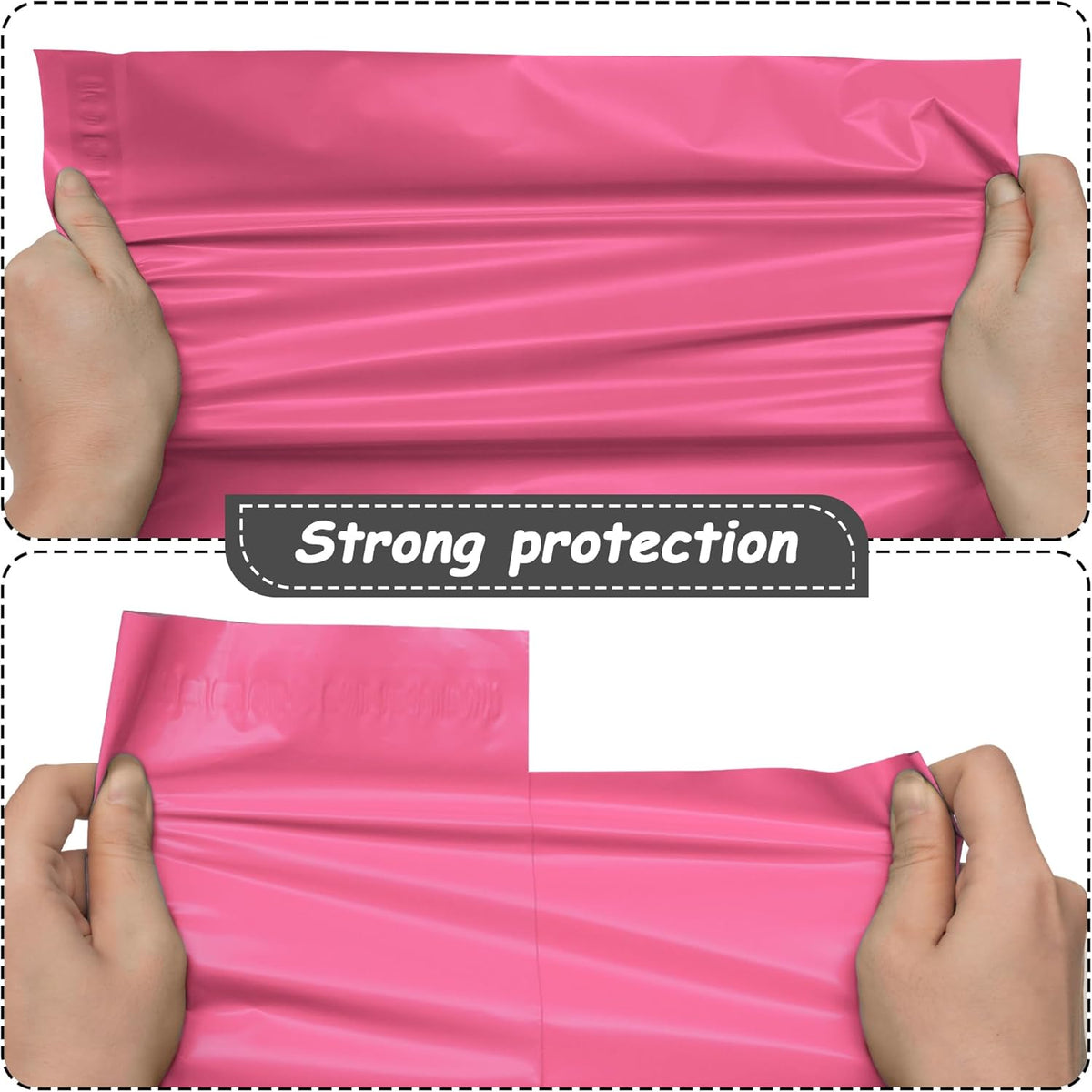Poly Mailers 6x9 Inch, 100 Pcs Shipping Bags, Pink