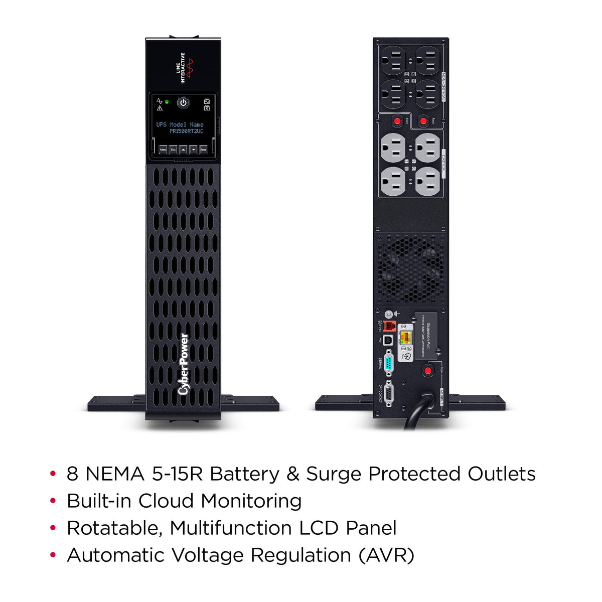 PR1500RT2UC Smart App Sinewave UPS Battery Backup
