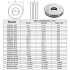 uxcell 20pcs AXK0619 Thrust Needle Roller Bearings with Washers 6mm Bore