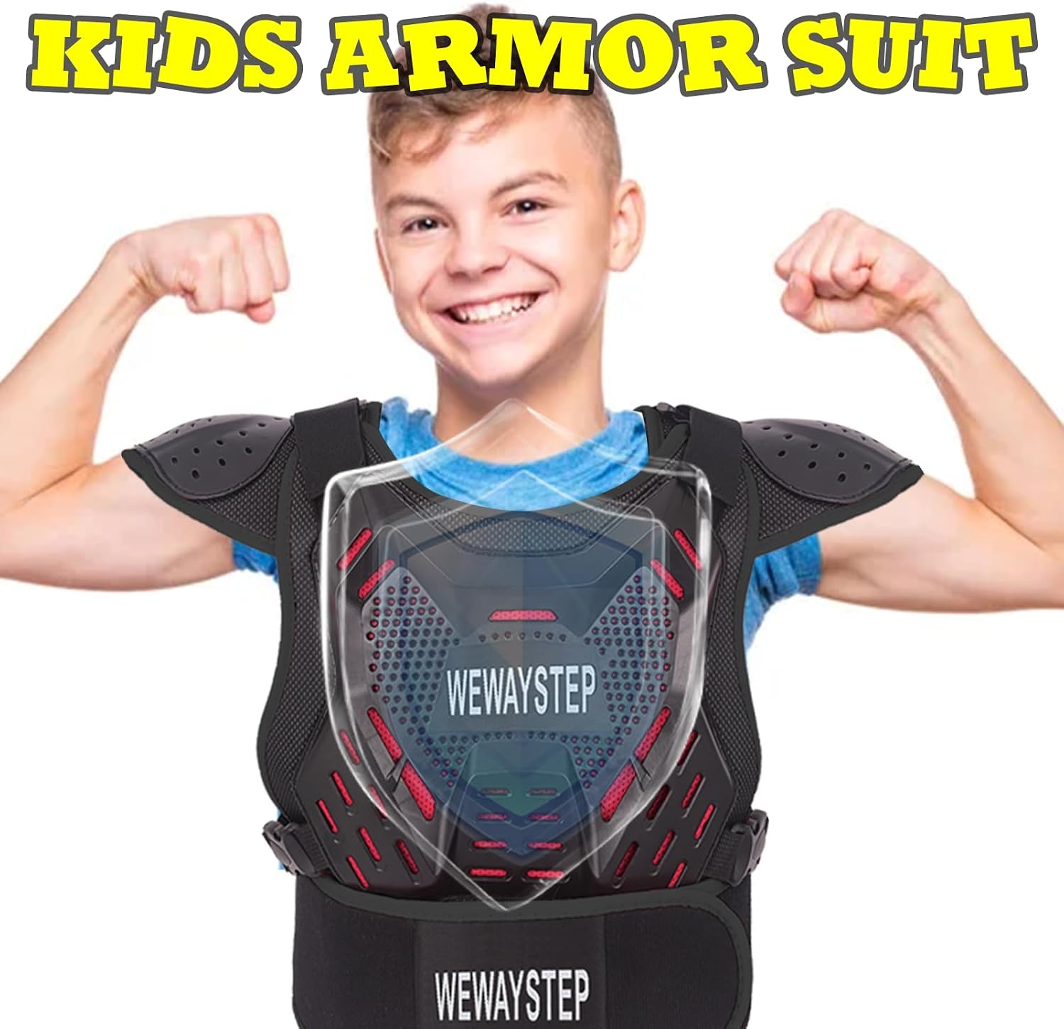 Kids' Dirt Bike Armor - Motocross Protective Gear with Chest Protector, Knee & Elbow Pads for Cycling & Off-Road Riding