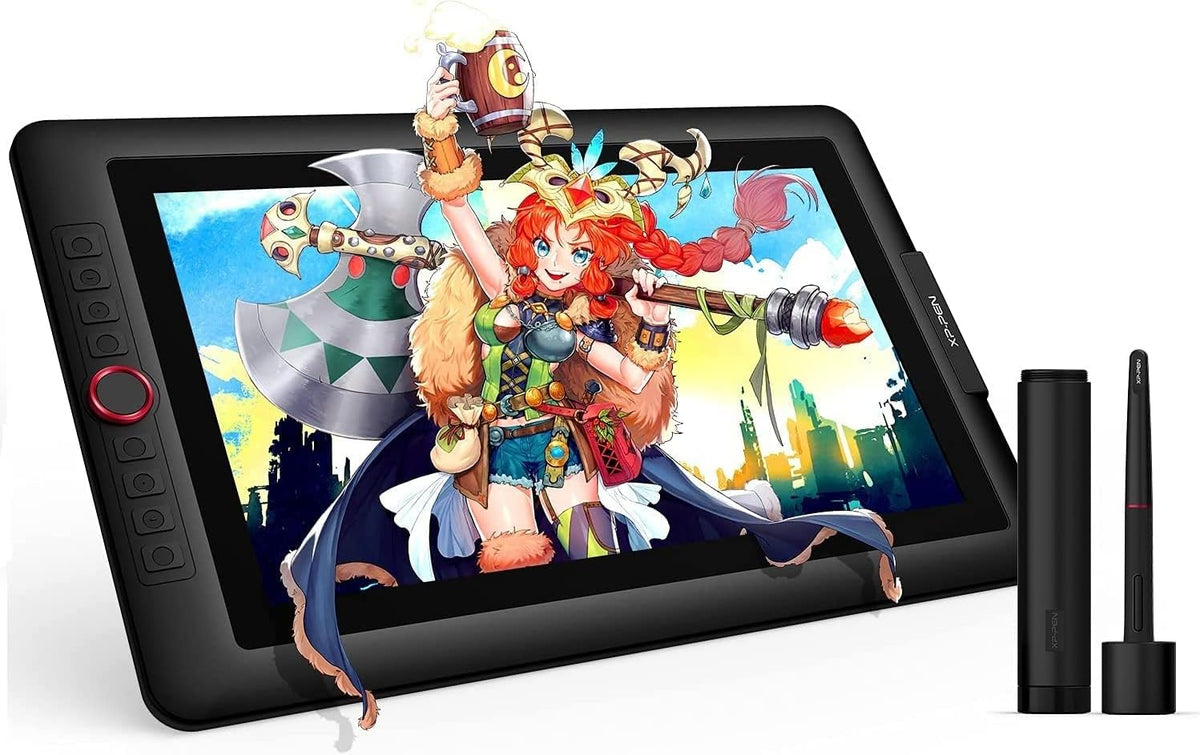 15.6" Drawing Tablet with Screen XPPen Artist 15.6 Pro Tilt Support Graphics Tablet Full-Laminated Red Dial (120%