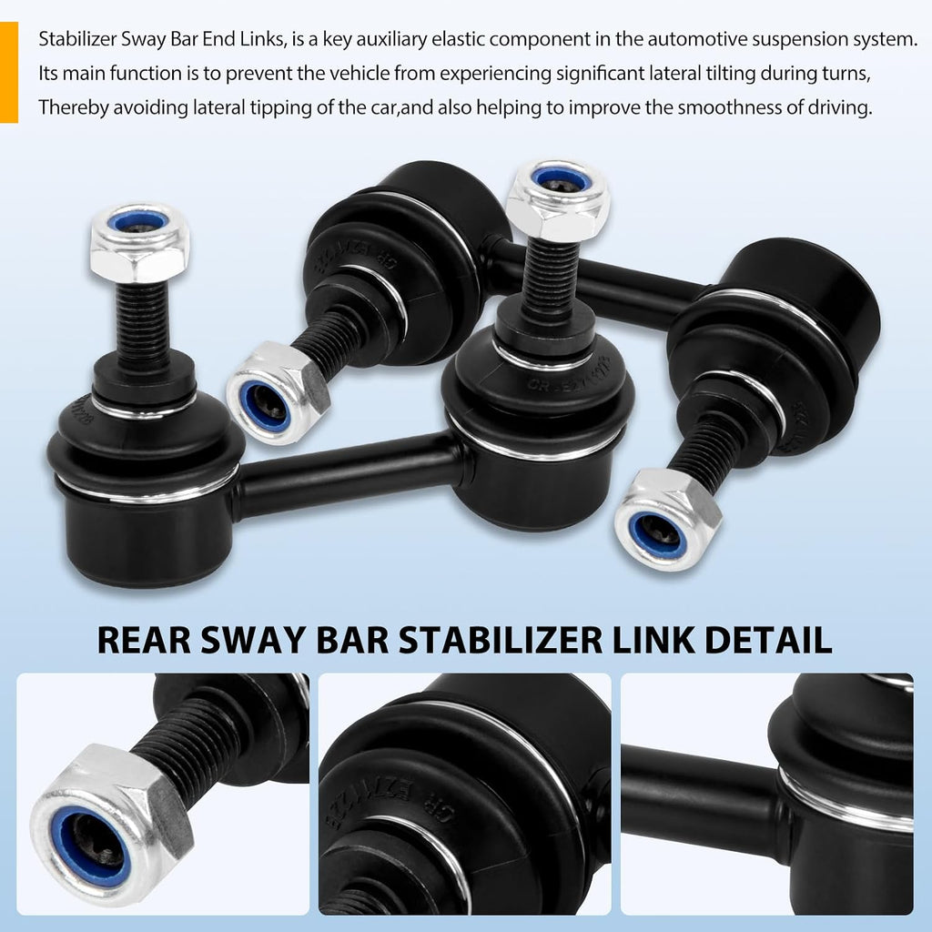 Rear Control Arm kit with Rear Bar Stabilizer Link Compatible with Nissan Altima 2013-2018, for Maxima 2016-2018,Replace# 551B1-3TA0D 551B1-3TA0C K750662 K750663