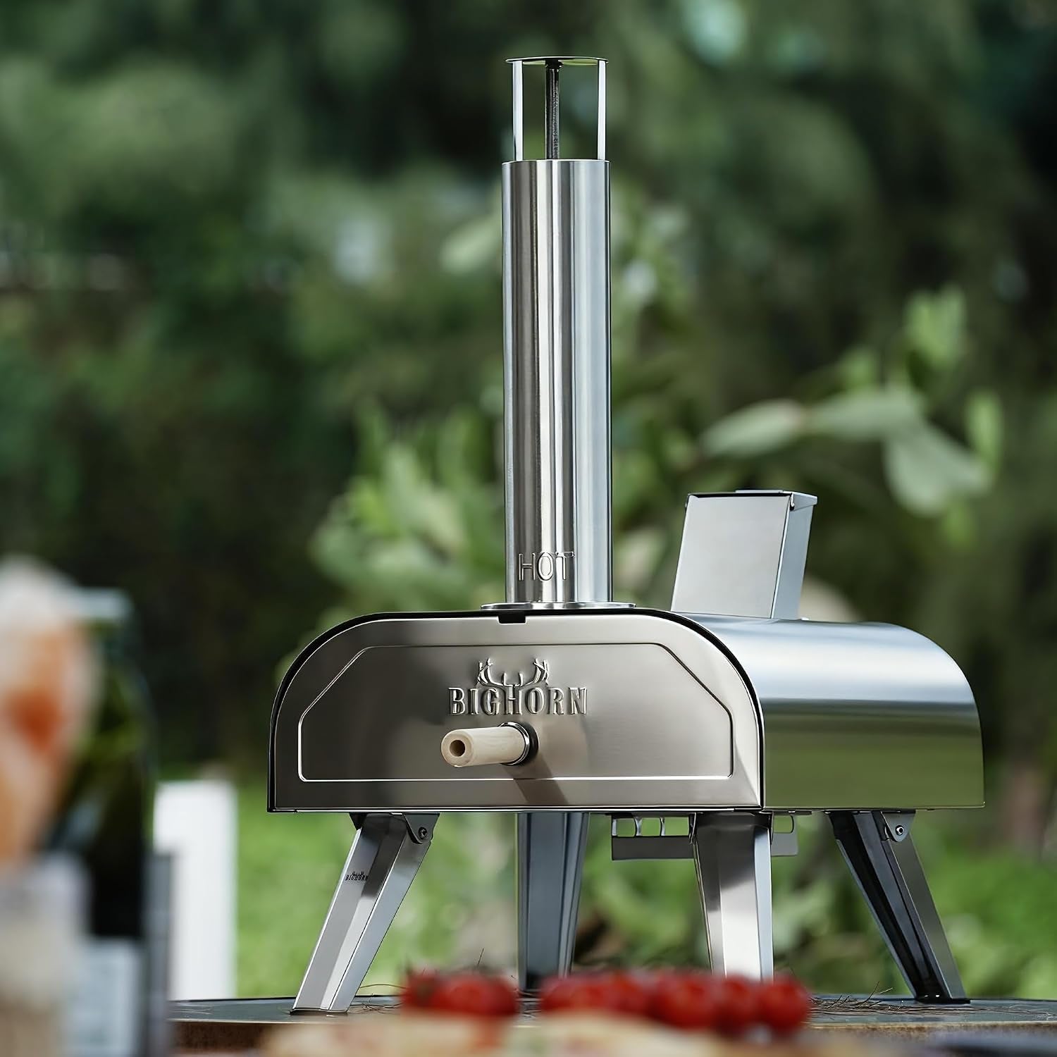 OUTDOORS 12" Multi-Fuel Pizza Oven, Portable Outdoor Pizza Oven, Wood Fired & Propane Gas, Pellet Pizza Maker with