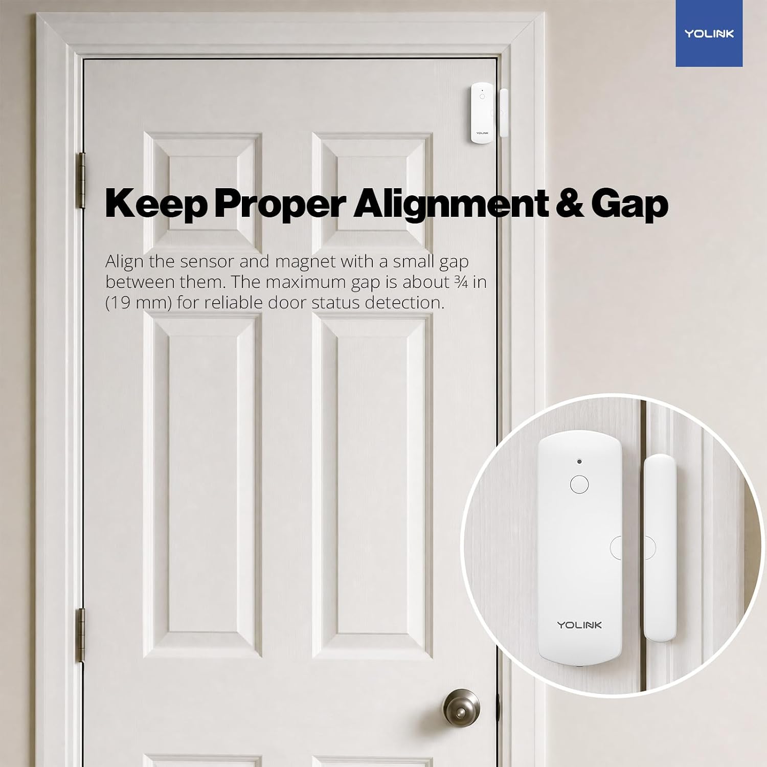 LoRa Smart Door Sensor Starter Kit: - 1/4 Mile Open-Air Range, Door Left-Open Reminders,5 Years Battery Life