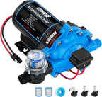Kohree 12V RV Water Pump 7GPM 70 PSI, Self-Priming 5-Chamber Diaphragm Pump