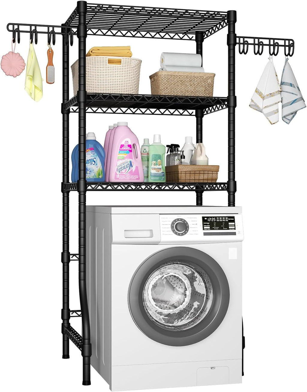 U8 Medium Laundry Room Storage Organizer, Over the Washer and Dryer Storage Shelves for Laundry Organization, 32.3”W