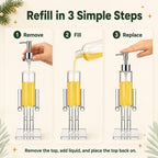 Nutcracker Soap Dispenser Clear, Acrylic Christmas Soap Dispenser (3Pcs)
