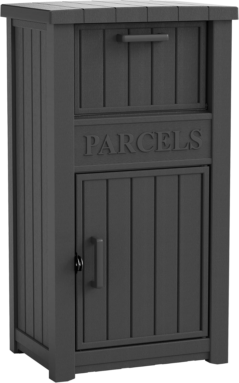 Package Delivery Box for Outside, Large Lockable & Weatherproof Anti-Theft Large Parcel Drop Box for Porch, Curbside