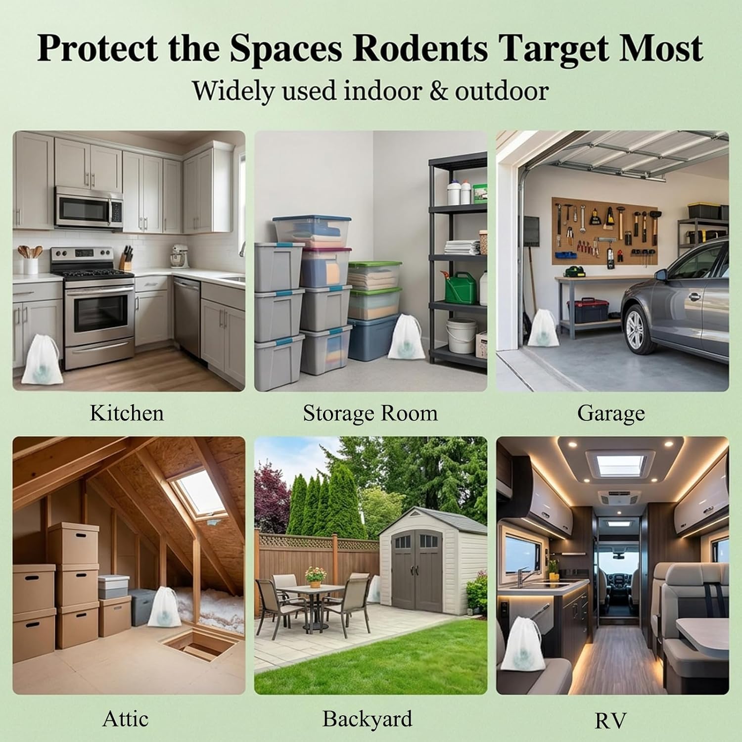 Mouse Rodent Repellent, Repellent Rodent Repellent Balls for Mouse Squirrel Rats Spider Roach Ant, Family & Pet-Safe