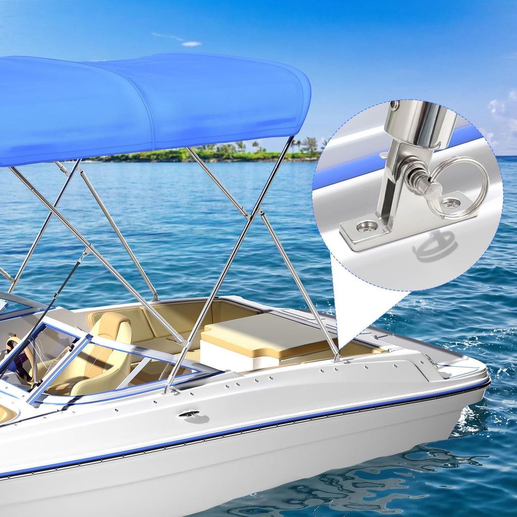 4Pack Bimini Top Brackets, 304 Stainless Steel Bimini Top Hardware