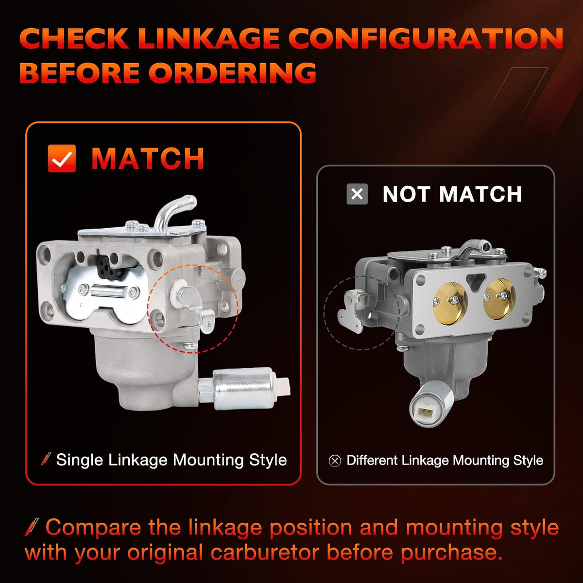 Carburetor Compatible with Husqvarna YTA22V46 YTA24V48 YTH22V46
