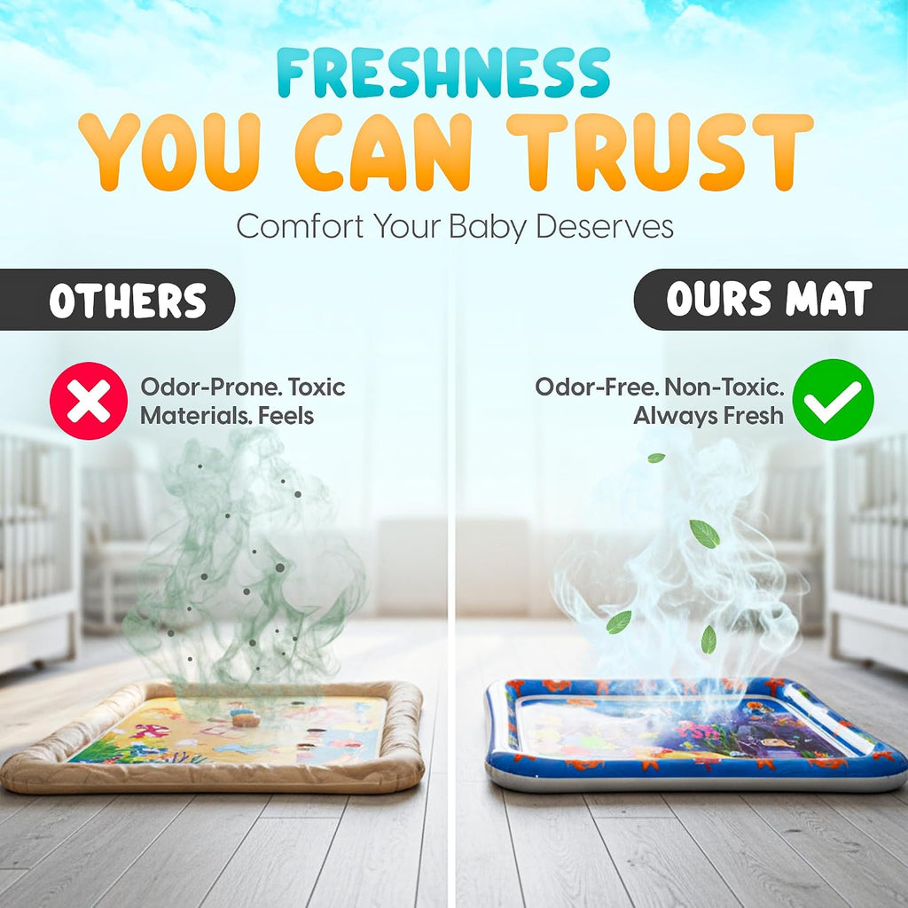 Inflatable Water Play Mat for Kids, Sensory Activity Toy for Babies, Premium Water Play Pad, Fun & Engaging Baby Gift