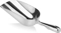 34509 Cast Aluminum Ice Scoop, 5-Ounce, Silver