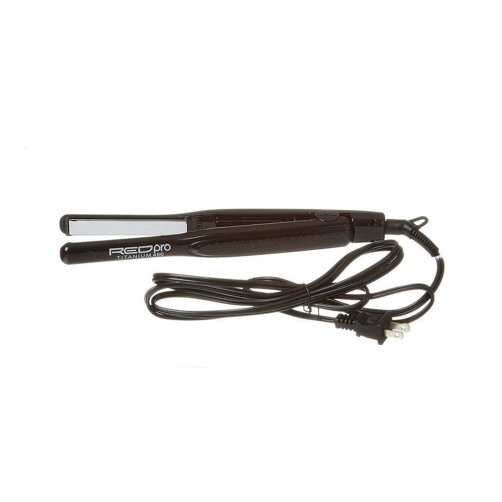 Kiss Products Red Pro Titanium Flat Iron, 1/2 Inch, 1 Pound