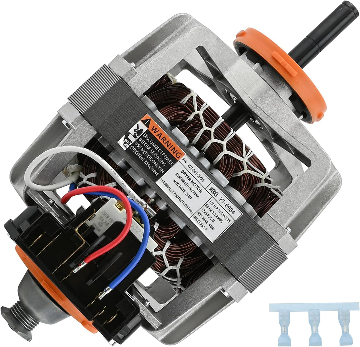 W10410996 53-4459 Drive Motor Compatible With whirlpool admiral crosley jenn air magic chef norge etc Dryer, steering CW (pulley), Replace Number: 532567 532275 31001589 53-3251 53-2590 etc