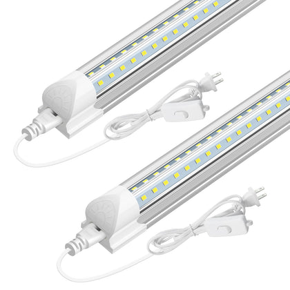 LED Shop Lights 3FT, 34W 4760LM 5000K Daylight White, V-Shape