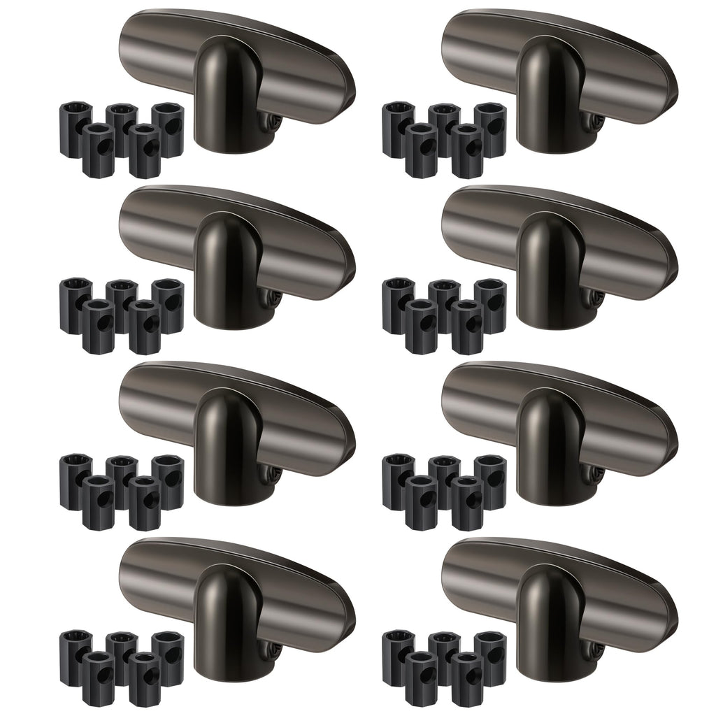8 Pack Universal Tee Crank Casement Window Handles, Satin Bronze
