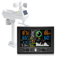 Wireless Weather Station Indoor Outdoor for Home | Rain Gauge, Wind Speed/Direction, Temperature, Humidity, Moon