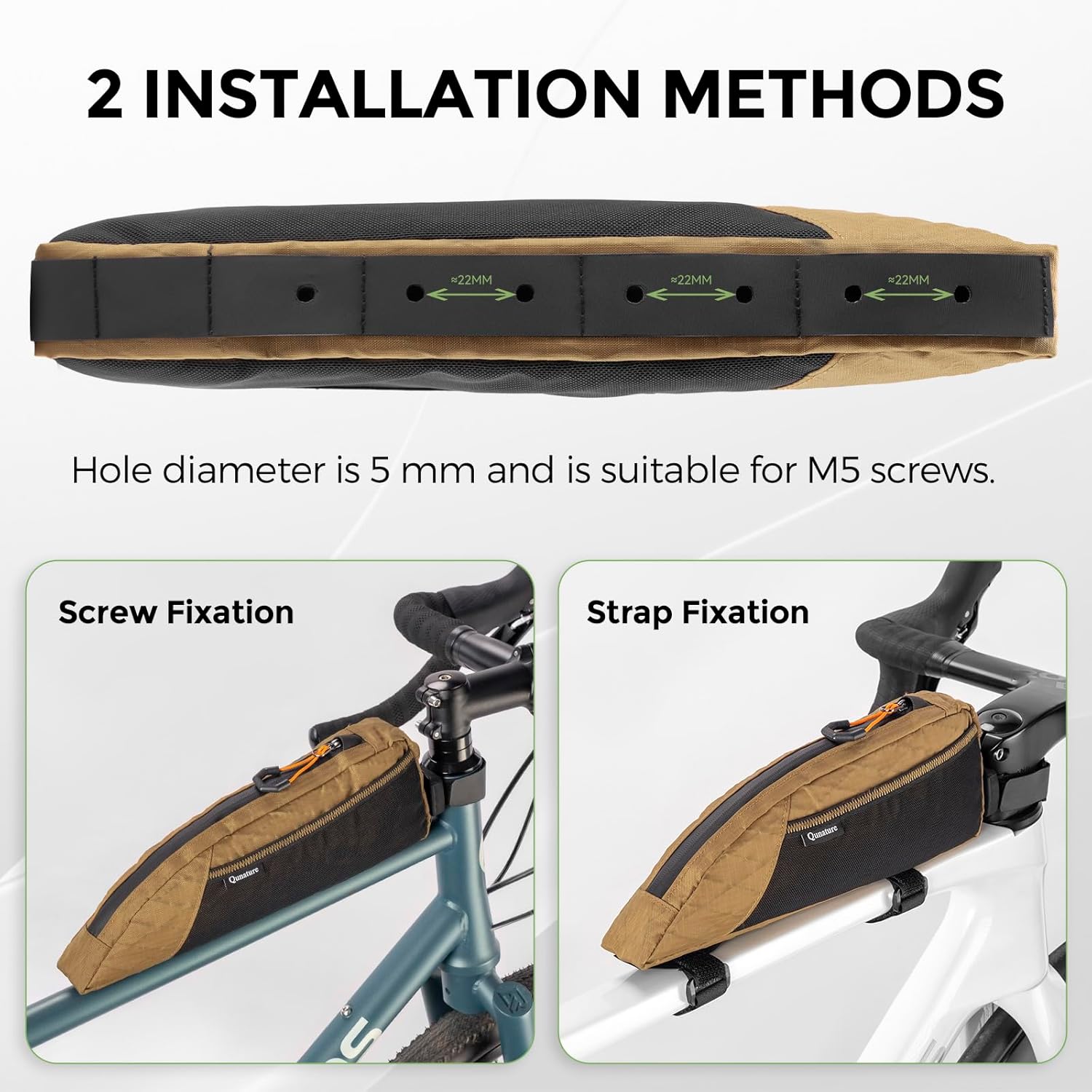 Top Tube Bike Bag for Cycling, Bicycle Frame Bag for Bikepacking, Waterproof Bike Storage Bag, Cycling Accessories
