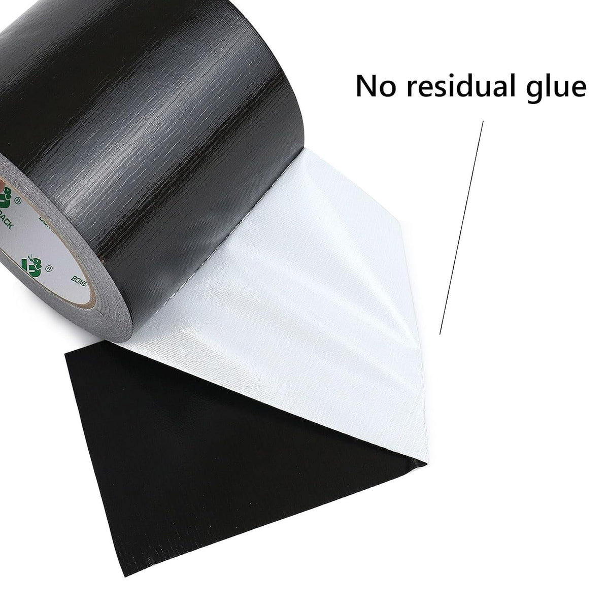 1Pack 4inch Duct Tape Heavy Duty Waterproof Black 9Mil 20Yds