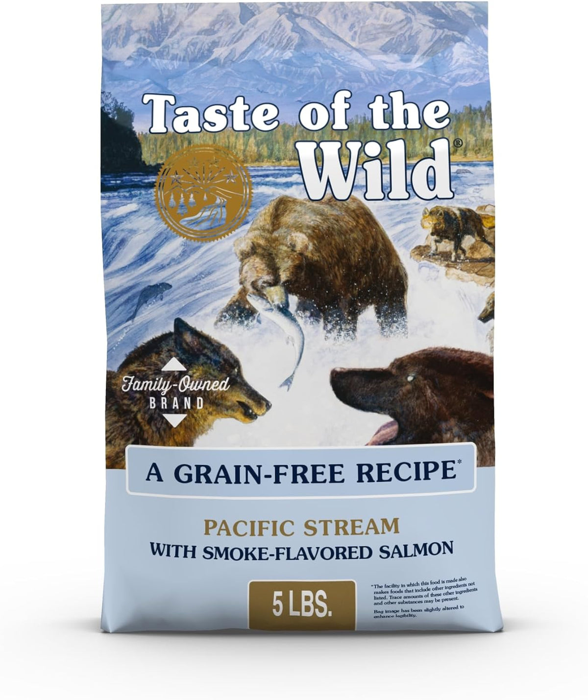 Pacific Stream Adult Dry Dog Food, Salmon, 5lb