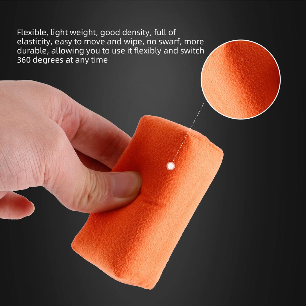 Microfiber Applicator Pad, Car Detailing Suede Sponge Applicator, 10Pcs Coating Sponge Pads for Cars, Ceramic Spray