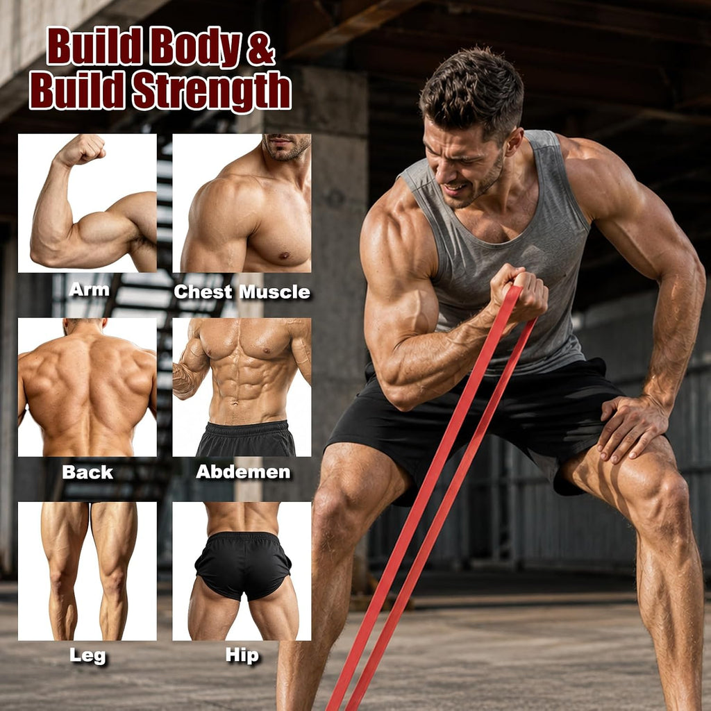Resistance Bands for Working Out, Pull Up Assistance Bands for Men & Women, Exercise Bands for Full-Body Training