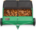 50" Lawn Sweeper Tow Behind, 26 Cu. Ft. Large Capacity Leaf Collector