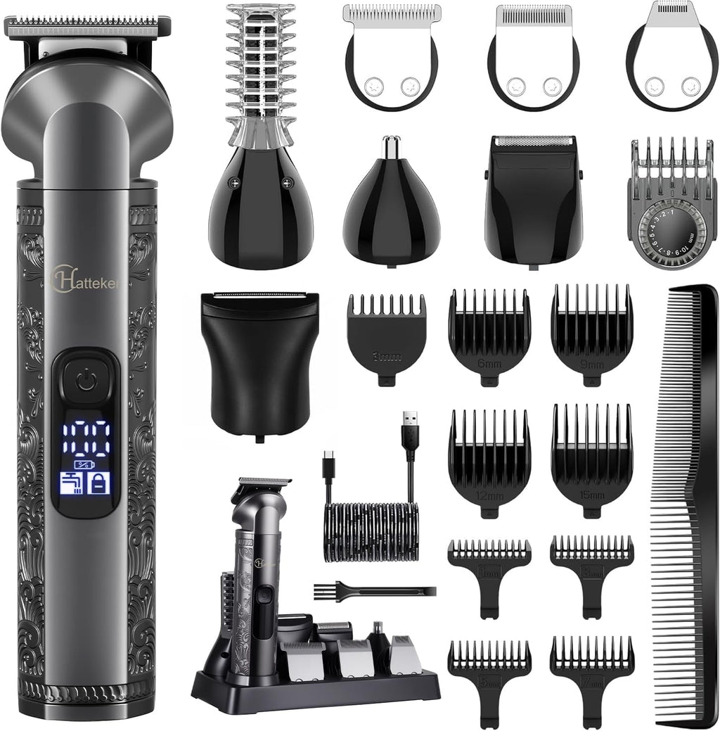8-in-1 Multi-Functional Grooming Kit for Men Beard Trimmer for Men Hair Clipper Precision TrimmerNose Ear Trimmer
