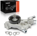 A-Premium Water Pump (W/ Thermostat) Compatible with Chevy, GMC, & Cadillac Models, 4.8L 5.3L 6.0L - Silverado, Tahoe, Suburban, Sierra, Yukon, H3 - Replace# AW6009 45002 252-901