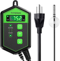 Digital Heat Mat Thermostat Controller, 40–108 ºF 1000W for Reptiles, Seedlings, Germination, Incubation and