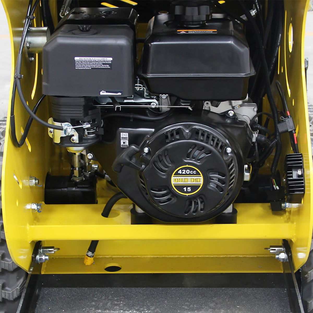 Mini Skid Steer Loader with 13.5 Hp EPA Gasoline Engine, Compact Skid Steer Loader for Farm, Tight Space and Farm