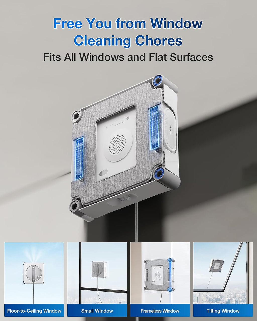 WINBOT W2S Window Cleaning Robot with TruEdge Cleaning