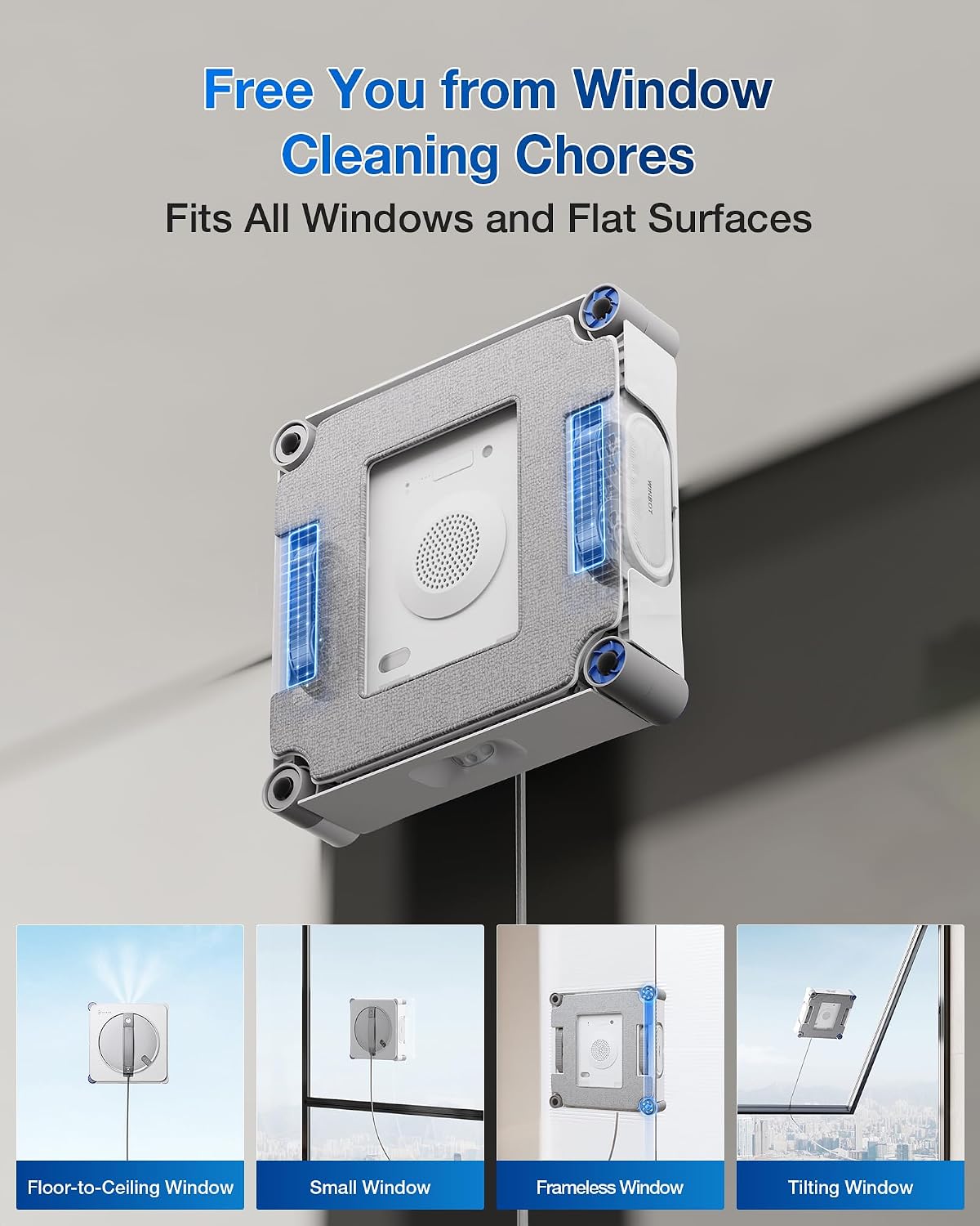 WINBOT W2S Window Cleaning Robot with TruEdge Cleaning