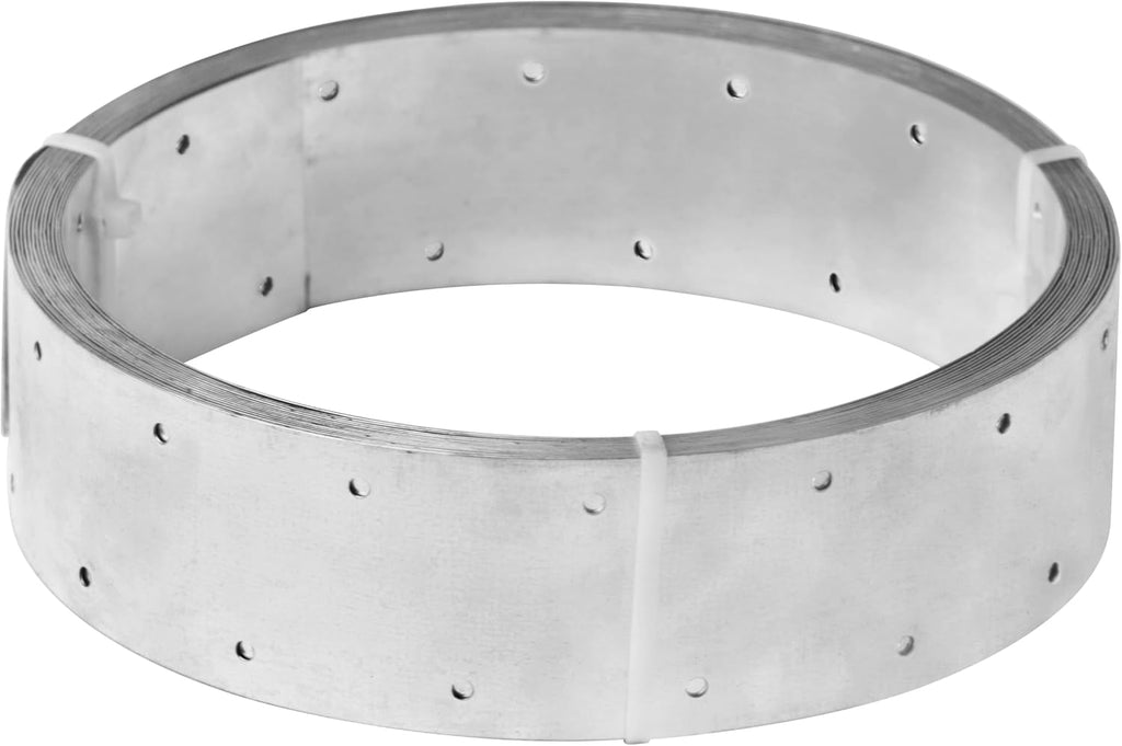 32ft Metal Strapping,2-3/8"Width Perforated Steel Coil Strap