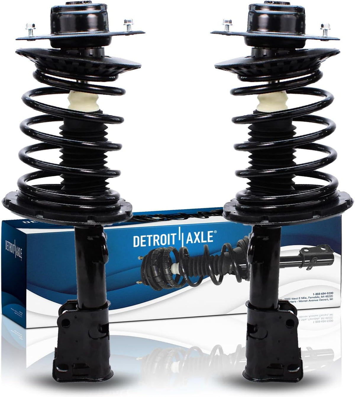 Detroit Axle - 2 Front Struts for 2001-2007 Dodge Grand Caravan