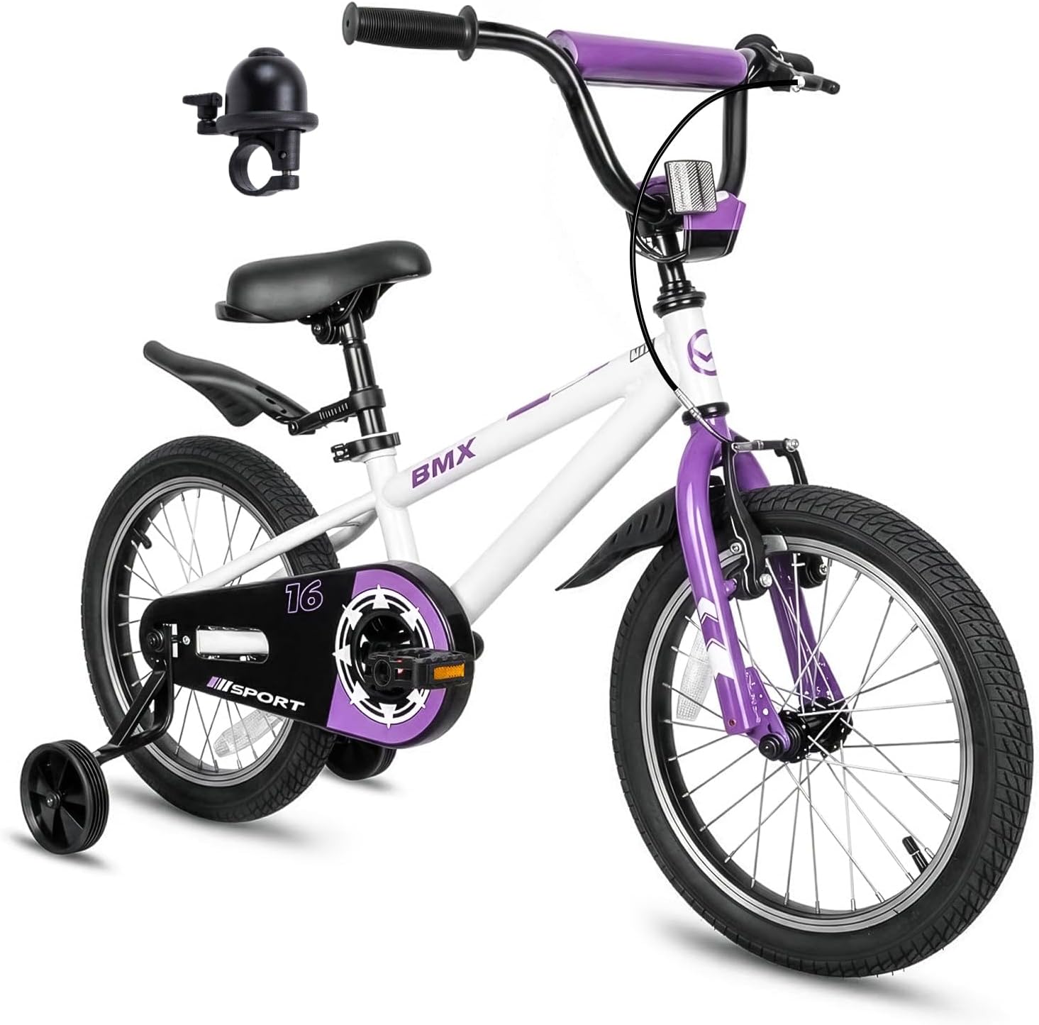 16 20 Inch Kids Bike BMX Style Child Tween Bicycle Rider Ages 4-12 | High Carbon Steel Frame, Adjustable Seat