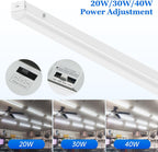 dephen 4FT LED Shop Light with Emergency, Hardwired Ceiling Lighting