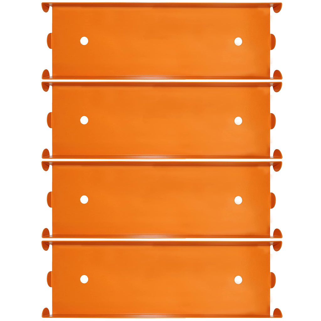 4 Pack Aluminium Quarter Coin Tray - Stackable Single Compartment Coin Sorting and Storage Tray - Holds 1600 Quarters