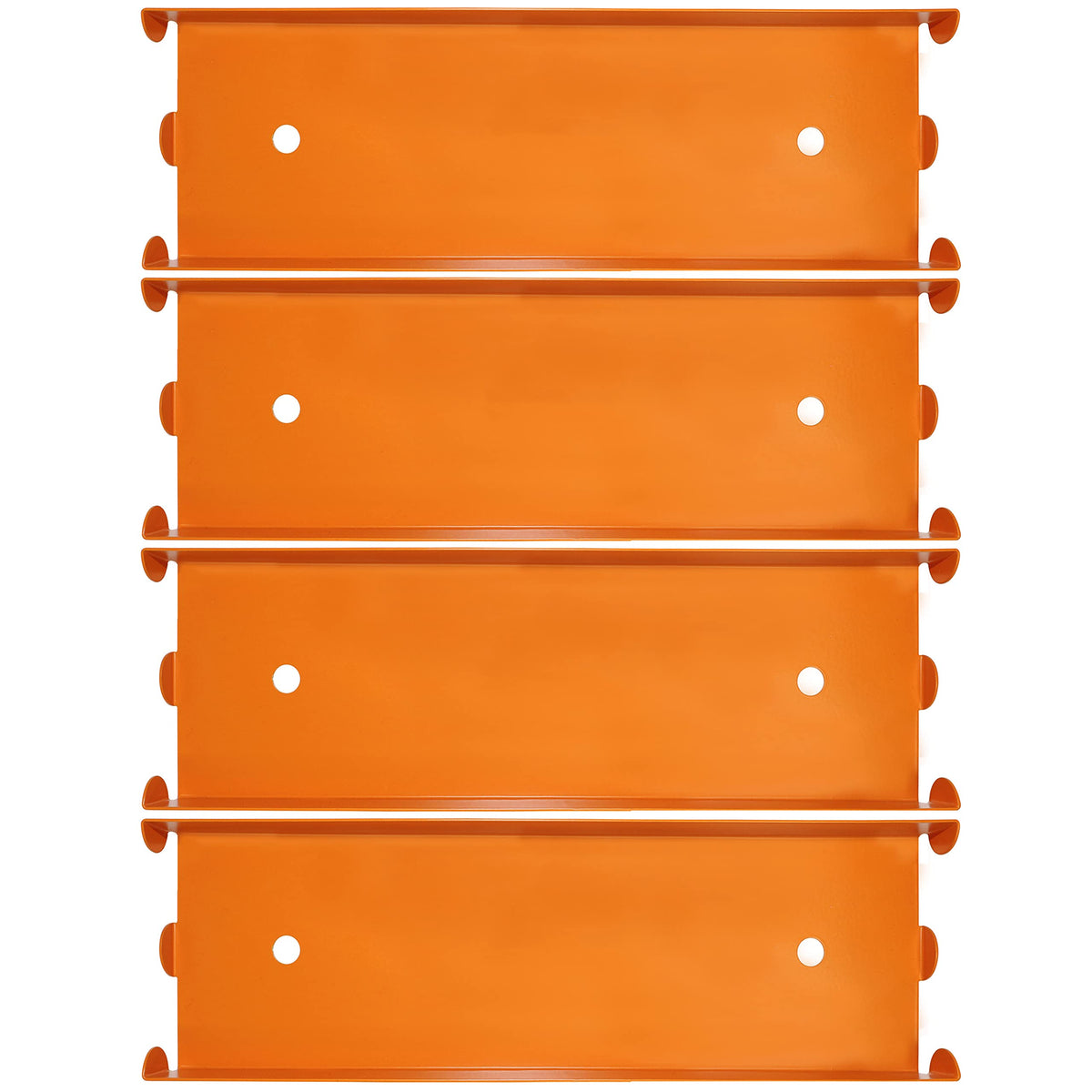 4 Pack Aluminium Quarter Coin Tray - Stackable Single Compartment Coin Sorting and Storage Tray - Holds 1600 Quarters