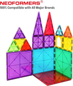 Large Magnetic Tiles 12PCS Square Magnetic Tiles Expansion Pack