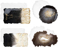 Tray Resin Molds for Casting, Gartful 4PCS Large Silicone Epoxy Molds, Geode Agate Platter Mold for Making Faux Agate