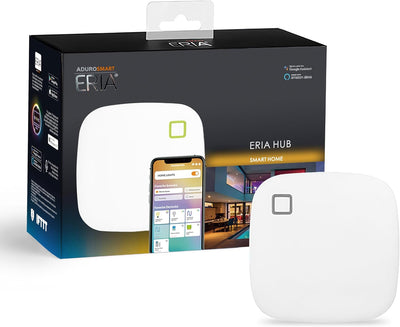 AduroSmart ERIA Smart Home Hub/Gateway, Compatible with ZigBee Lighting/Sensors/Plugs/Thermostats/Locks, Works with