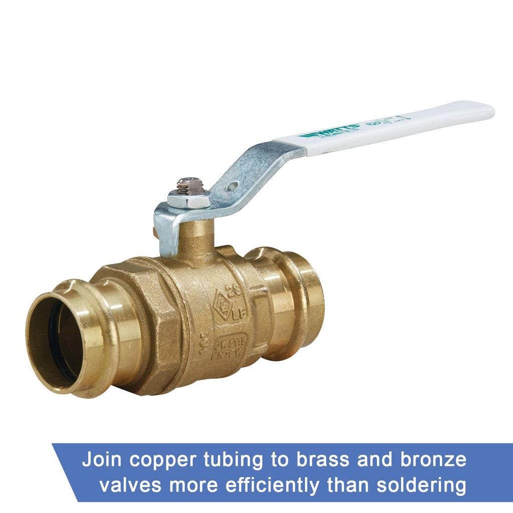 Watts Lead-Free Brass Ball Valve with Integral Press Connections 1/2"